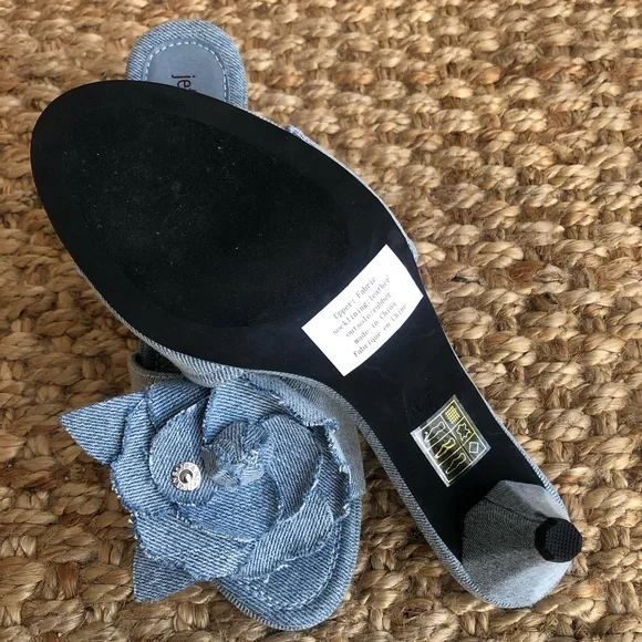 New: Jeffrey Campbell Budding Light Wash Denim. Size 6.5 - Picture 10 of 13